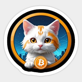 Bitcoin Kitten Sticker